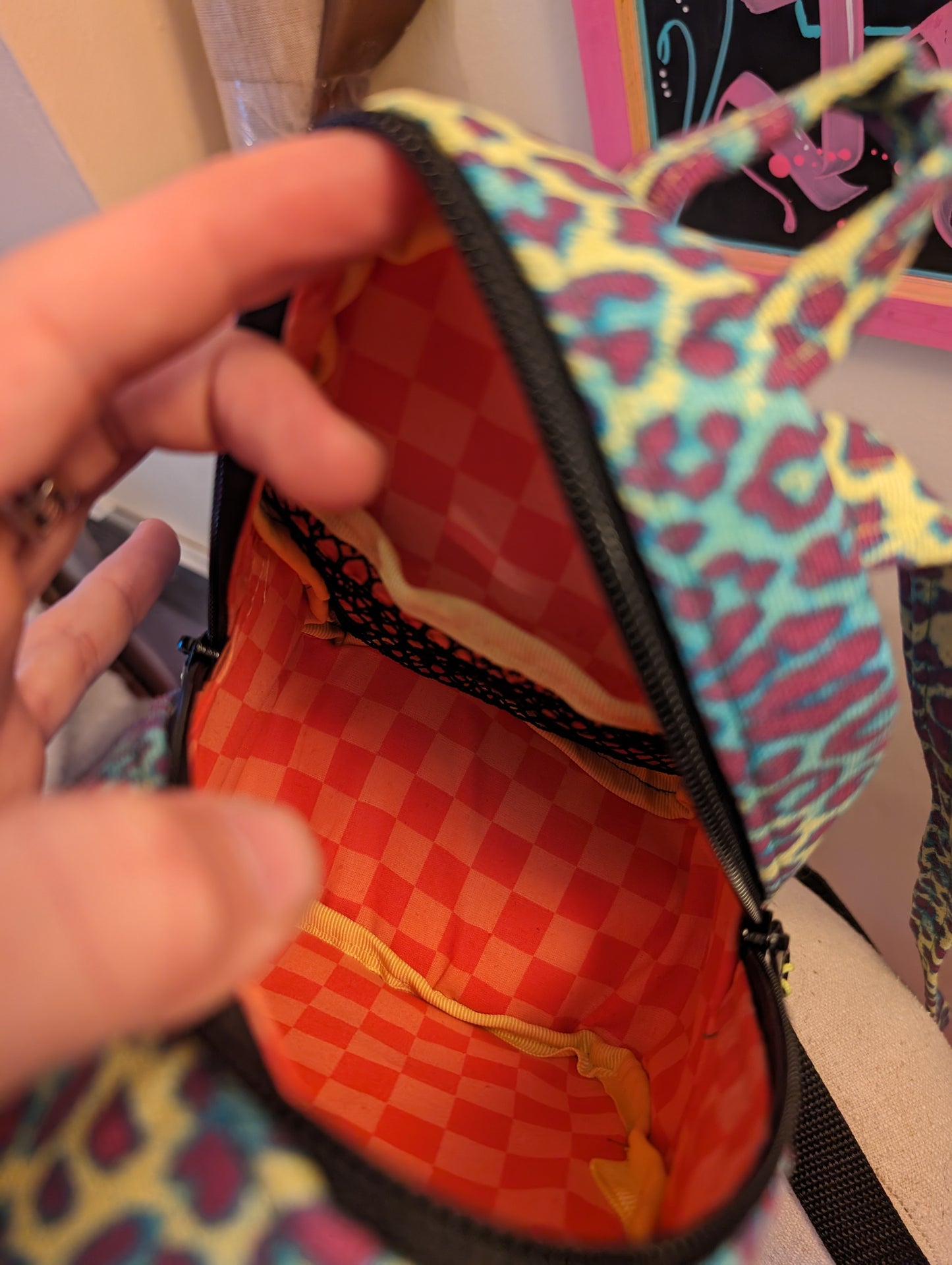 Neon Cheetah Mini Backpack