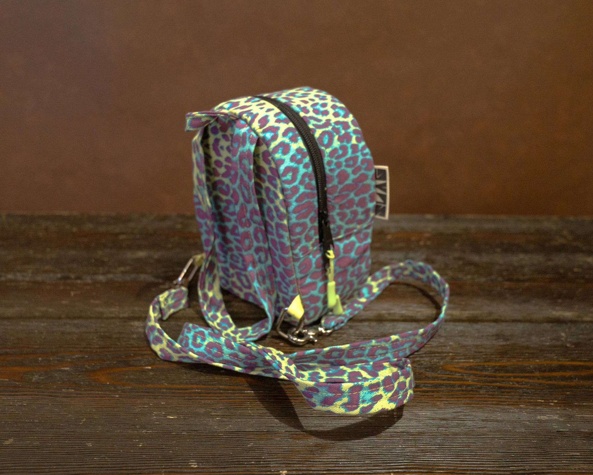 Neon Cheetah Mini Backpack SLAG BAGS Neon Cheetah Mini Backpack SLAG BAGS
