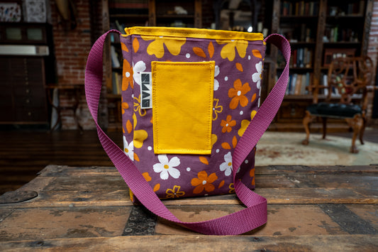 Mulberry Flowers Tall Purse