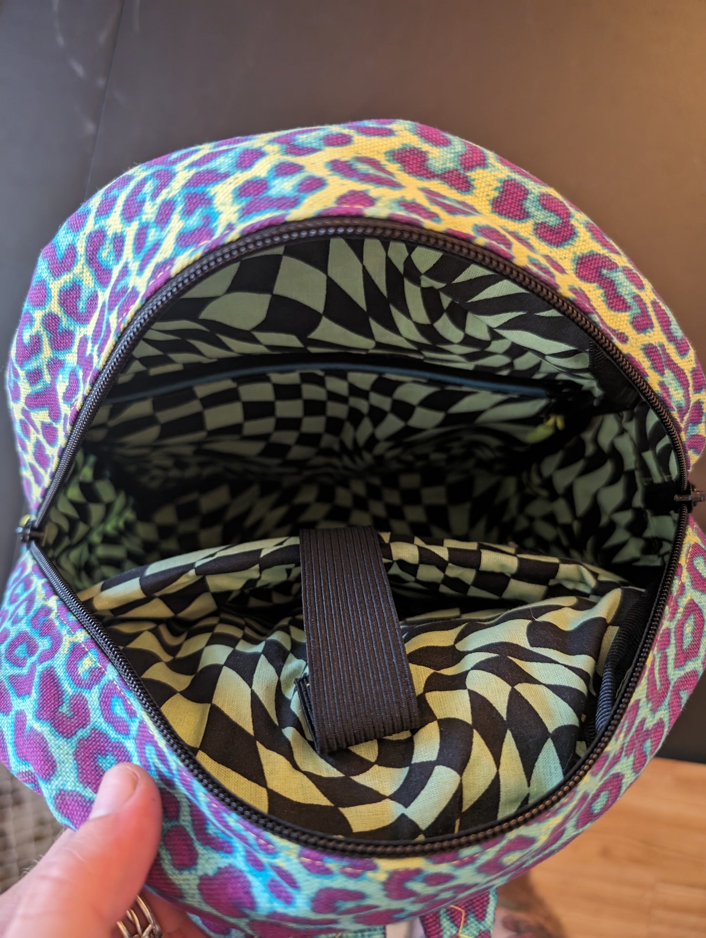 Gianna's Neon Cheetah Backpack