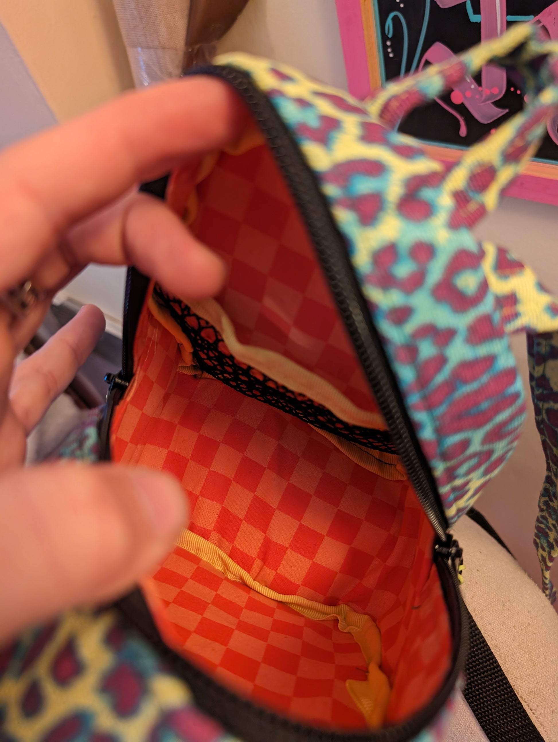 Neon Cheetah Mini Backpack – SLAG BAGS Neon Cheetah Mini Backpack – SLAG BAGS